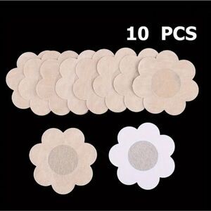 10 pcs Invisible Nipple Covers Flower Shape
